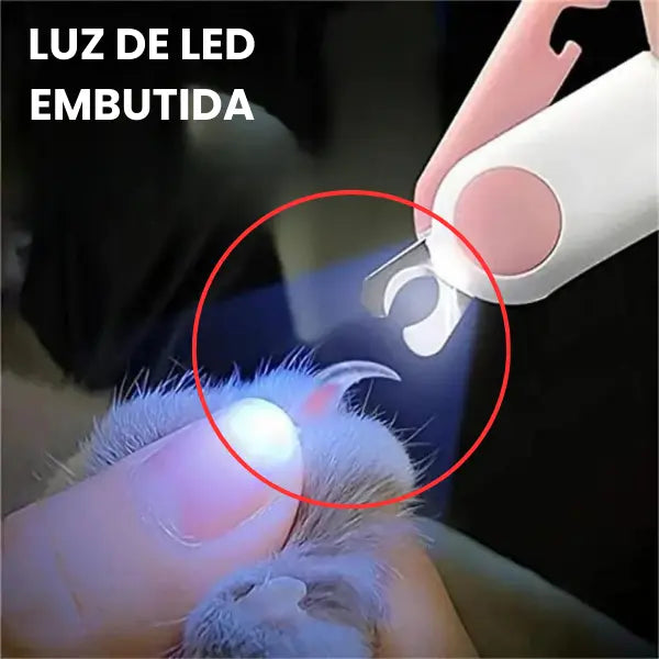 Cortador de unhas com led - profissional