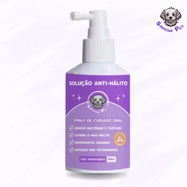 SorrisoPet™ - Spray Elimina Tártaro e Mau Hálito