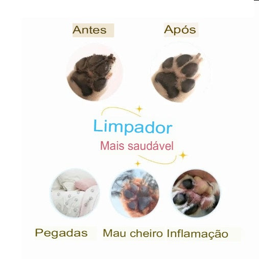 Limpador de Patas Portátil - Mantenha as Patinhas do seu Pet Sempre Limpas!